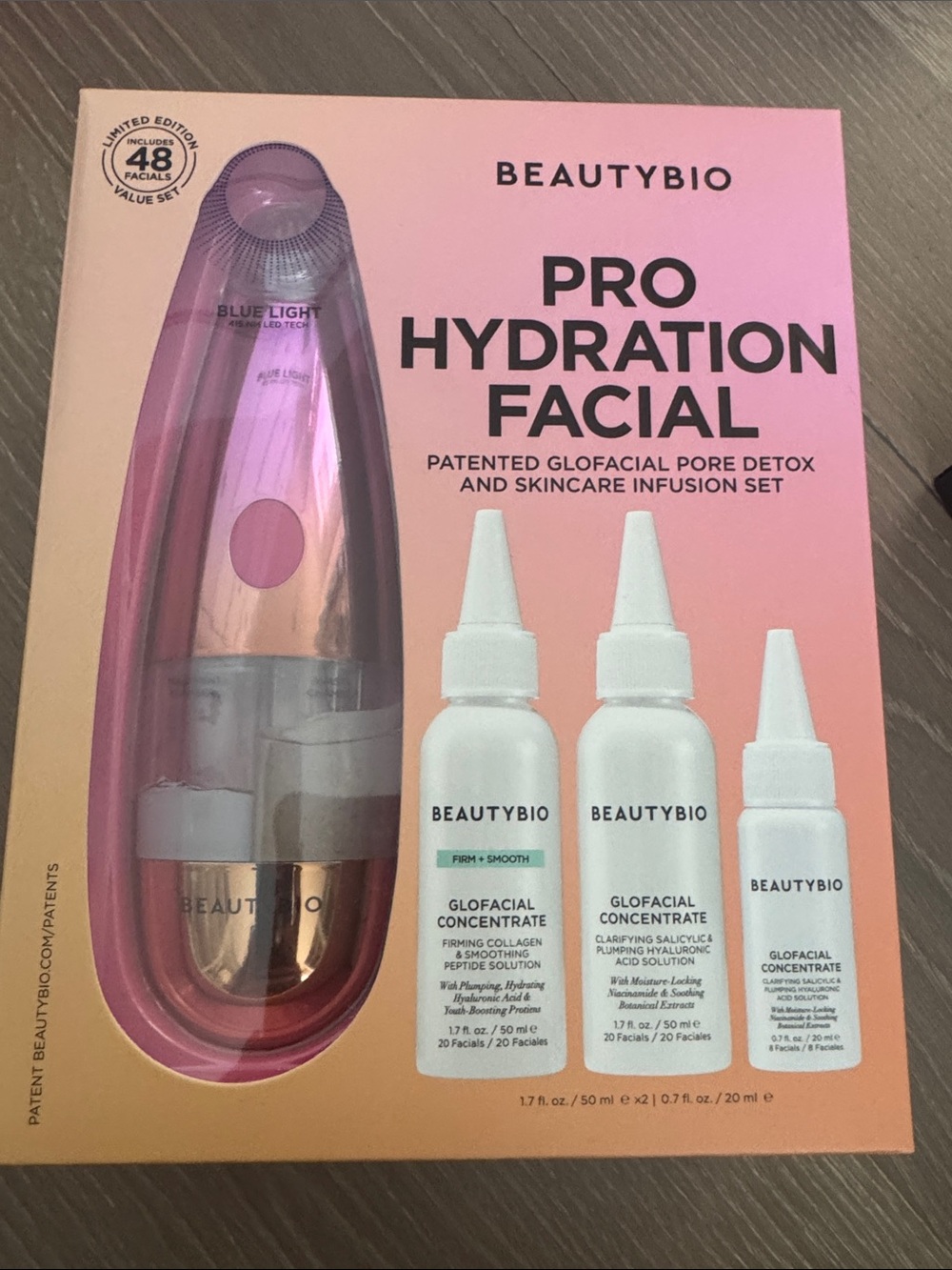 BeautyBio Pro Hydration Facial - Pink Pore Detox & Infusion Set